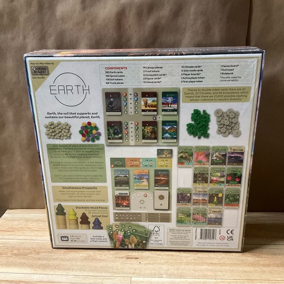 New! Earth Board Game NEW Sealed Maxime Tardif Conor Mcgoey Insideup Games - Picture 4 of 8